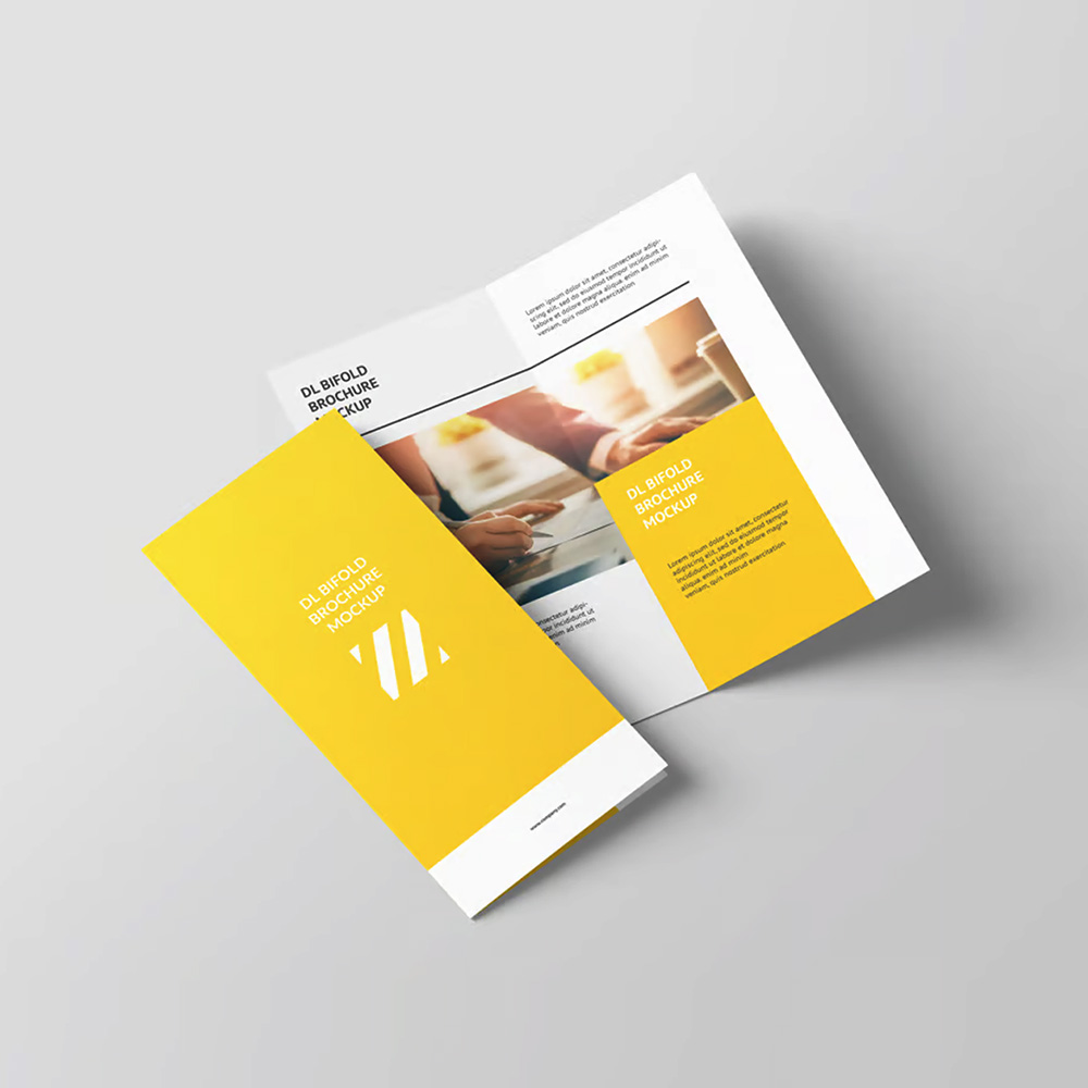 2단 리플렛 (반접지)